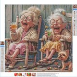 PRISARAMOS Best Friend Diamond Art Kits 5D DIY Best Friend Cartoon Diamond Painting Kits for Adults Gem Art Paint for Home Wall Decor Friends Companionship Gift Christmas Birthday Thanksgiving Gift PRISARAMOS