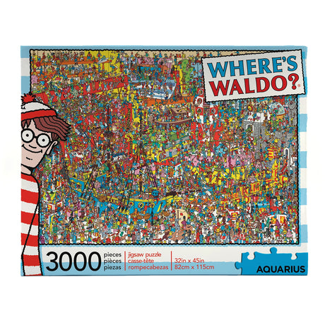Aquarius Where's Waldo (3000 Piece Jigsaw Puzzle) - Officially Licensed Where's Waldo Merchandise & Collectibles - Glare Free - Precision Fit - 32 x 45 Inches AQUARIUS