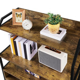 Yaheetech Cat Litter Box Enclosure, Hidden Litter Box Furniture w/Shelf & Storage Compartments, Cat Washroom, Wood Cat House, Rustic Brown Yaheetech