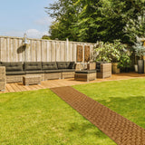 BARIEN 17” x 6 Ft Garden Pathway, 100% Natural Coco Coir Roll Mats – Hand-Woven Coir for Garden Walkway - Snow Mats for Walkway (17" x 6Ftr) BARIEN