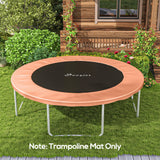 Soozier Trampoline Replacement Mat, Fits 14' Trampoline with 80 V Hooks & 5.5" Springs, Trampoline Mat with 8 Rows of Stitching & Spring Pull Tool Spring & Frame not Included, Orange Soozier