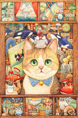 Pintoo Jigsaw Puzzles 600 Piece for Adults - Cotton Lion - Cat Art Studio Beautiful Plastic Puzzle for Home Decor Zero Dust Easy Storage [H2966] Pintoo