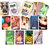 Hapinest Find and Seek Scavenger Hunt Card Game, Indoor Outdoor Activities for Kids Toddler & Family, Beach Camping Travel Car Games for Road Trips, Kids Scavenger Hunt Game Age 3 4 5 6 Years Old & Up Hapinest