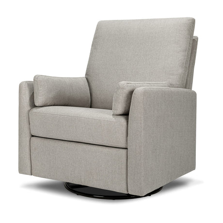 Carter's by DaVinci Ethan Swivel Recliner in Performance Grey Linen, GREENGUARD Gold & CertiPUR-US® Certified DaVinci