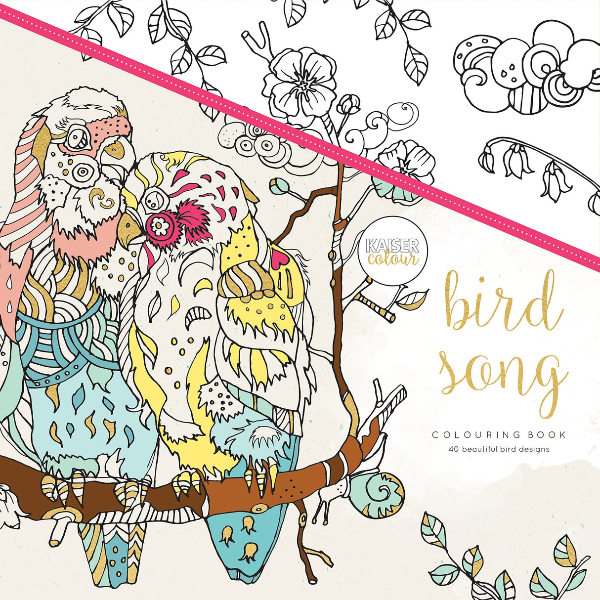 Kaisercraft Coloring Book CL517 Bird Song カイザークラフト(KAISERCRAFT)