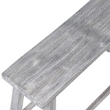 Boraam Sonoma Counter Height Backless Bench - Storm Gray Wire-Brush Boraam