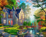 Ceaco - Gothic Fishing Lodge - 1000 Larger Sized Piece Jigsaw Puzzle Ceaco