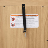 Casaphoria Curio Cabinet, Corner Cabinet for Collectibles, Trophies & Glassware, Corner Glass Display Cabinet, Durable Wood Construction & Tempered Glass, Golden Oak Casaphoria