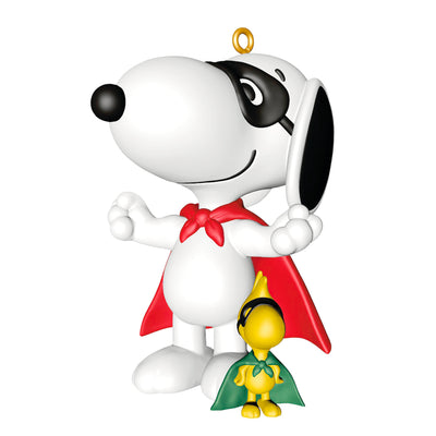 Hallmark Keepsake Christmas Ornament 2025, Peanuts Spotlight on Snoopy Masked Marvel, Gifts for Peanuts Fans