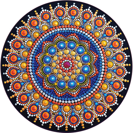 PETER PAUPER PRESS Magical Mandala 1000 Piece Round Jigsaw Puzzle PETER PAUPER PRESS