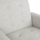 Christopher Knight Home Salemt Push Back Recliner Chair, Upholstered Living Room Armchair, Easy Assembly Soft Single Sofa Accent Chair for Living Room Office Bedroom, Tufted Waffle Stitch, Beige Christopher Knight Home