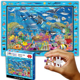 Think2Master Ocean Life 250 Pieces Jigsaw Puzzle Fun Educational Toy for Kids, Boys, Girls, School & Families. Great Gift for Boys & Girls Ages 8-10+ to Stimulate Learning. 14.2” X 19.3” THINK2MASTER