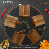 panan Wooden Tortilla Press Mexican Tortillera Presser Made from Natural Food-Grade Acacia Wood - Large Wood Pataconera with 50 Pieces Parchment Paper, Dough Cutter and Recipes eBook (Square 10") panan