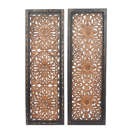 Deco 34087 Elegant Sculpture 2 Assorted Wood Wall Panel Deco 79
