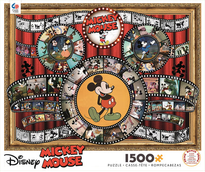 Ceaco - Disney - Mickey and Minnie Mouse Movie Reel - 1500 Piece Jigsaw Puzzle