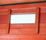 TRIXIE Natura Duck Coop with Ramp, Pull-Out Tub, Hinged Roof, Brown, 36x30x27 TRIXIE