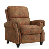 Domesis Cortez - Cloth Push Back Recliner Chair, Paisley Domesis