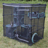 Kitty City Outdoor Catio Mega Kit for Cats, Replacement Parts, and 10' Tunnels Kitty City