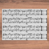 Ambesonne Music Jigsaw Puzzle for Adults, Musical Notes on The Clef Illustration Ornamental Pattern Art Print, Heirloom-Quality Fun Activity Durable Cardboard, 1000 pcs, White Ambesonne