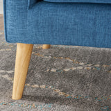 Christopher Knight Home Mariah Mid-Century Modern Loveseat, Muted Blue Christopher Knight Home