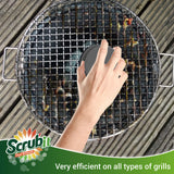 SCRUBIT Grill Cleaning Brush - Grill Sponge Bristle Free BBQ Cleaner with Heavy Duty Scrubber Pad, Safe Cast Iron and Griddle Scraper Pads, Ideal Accessories for Charcoal and Gas Grills - 2 Pack SCRUBIT