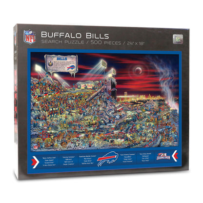 YouTheFan NFL Buffalo Bills Joe Journeyman Puzzle - 500-piece Team Color, 18" x 24" - Finished puzzle size