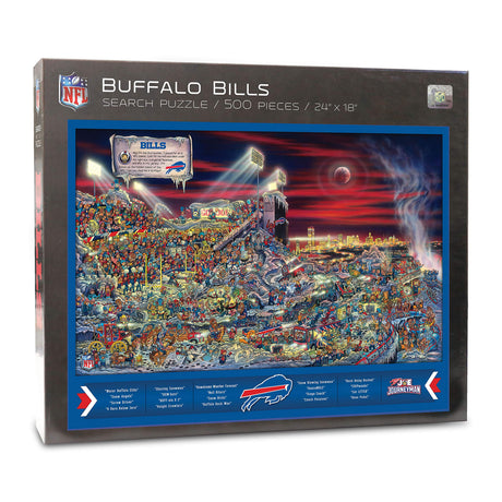 YouTheFan NFL Buffalo Bills Joe Journeyman Puzzle - 500-piece Team Color, 18" x 24" - Finished puzzle size YouTheFan