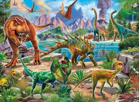 Ceaco - Glow in The Dark - Dinoland - 100 Piece Jigsaw Puzzle Ceaco