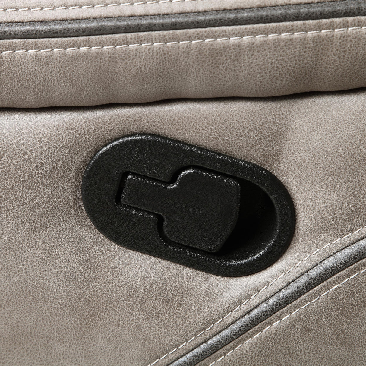 Steve Silver Co Tyson Manual Recliner, Transitiona,l Contemporary, Traditional, Grey Leatherette, Living Room, Home Theater Seating, Single Sofa, 39.4" D x 41" W x 41" H, Grey Steve Silver