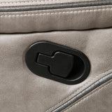 Steve Silver Co Tyson Manual Recliner, Transitiona,l Contemporary, Traditional, Grey Leatherette, Living Room, Home Theater Seating, Single Sofa, 39.4" D x 41" W x 41" H, Grey Steve Silver