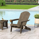 Christopher Knight Home Cheryl Outdoor Acacia Wood Folding Adirondack Chair, Gray Christopher Knight Home
