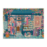 Galison Stitch by Stitch – 1000 Piece Puzzle Fun and Challenging Activity with Bright and Bold Quilting and Crafting Themed Storefront Artwork for Adults and Families Galison