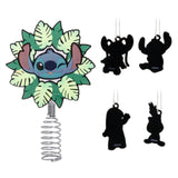 Hallmark Disney Lilo & Stitch Mini Christmas Tree Topper and Ornaments, Set of 5, Gifts for Disney Fans Hallmark