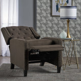 Christopher Knight Home Izidro Traditional Fabric Recliner, Coffee / Dark Brown Christopher Knight Home