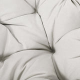 Rpuzonier Wicker Papasan Chair with 360-Degree Swivel Base, Papasan Lounge Chair with Soft Cushion and Sturdy Frame, Swivel Papasan Chair Circle Chair for Living Room, Bedroom, Reading Room Rpuzonier