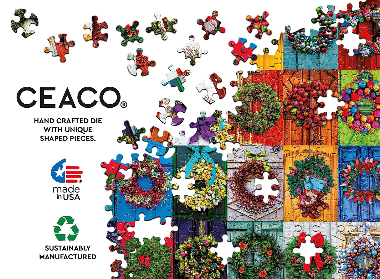 Ceaco - Holiday Wreaths - 2000 Piece Jigsaw Puzzle Ceaco