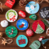 Shuttle Art Natural Wood Slices 70 PCS 2.8-3.1 Inches Craft Wood Ornament Kit, Unfinished Predrilled Wooden Circles with Hole, Jute Twine, Acrylic Paint, Markers for DIY Decoration Shuttle Art