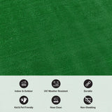 Rugshop Artificial Turf Solid Grass for Backyard, Garden, Patio, Balcony, Garage, Deck Indoor Outdoor Area Rug 5' x 7' Green Rugshop