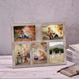 MONT PLEASANT Farmhouse Picture Frame 5X7 Rustic Photos Frame 4X6 For Five Photos with Mat Wood Collage Frame for Wall Mounting or Tabletop Display MONT PLEASANT