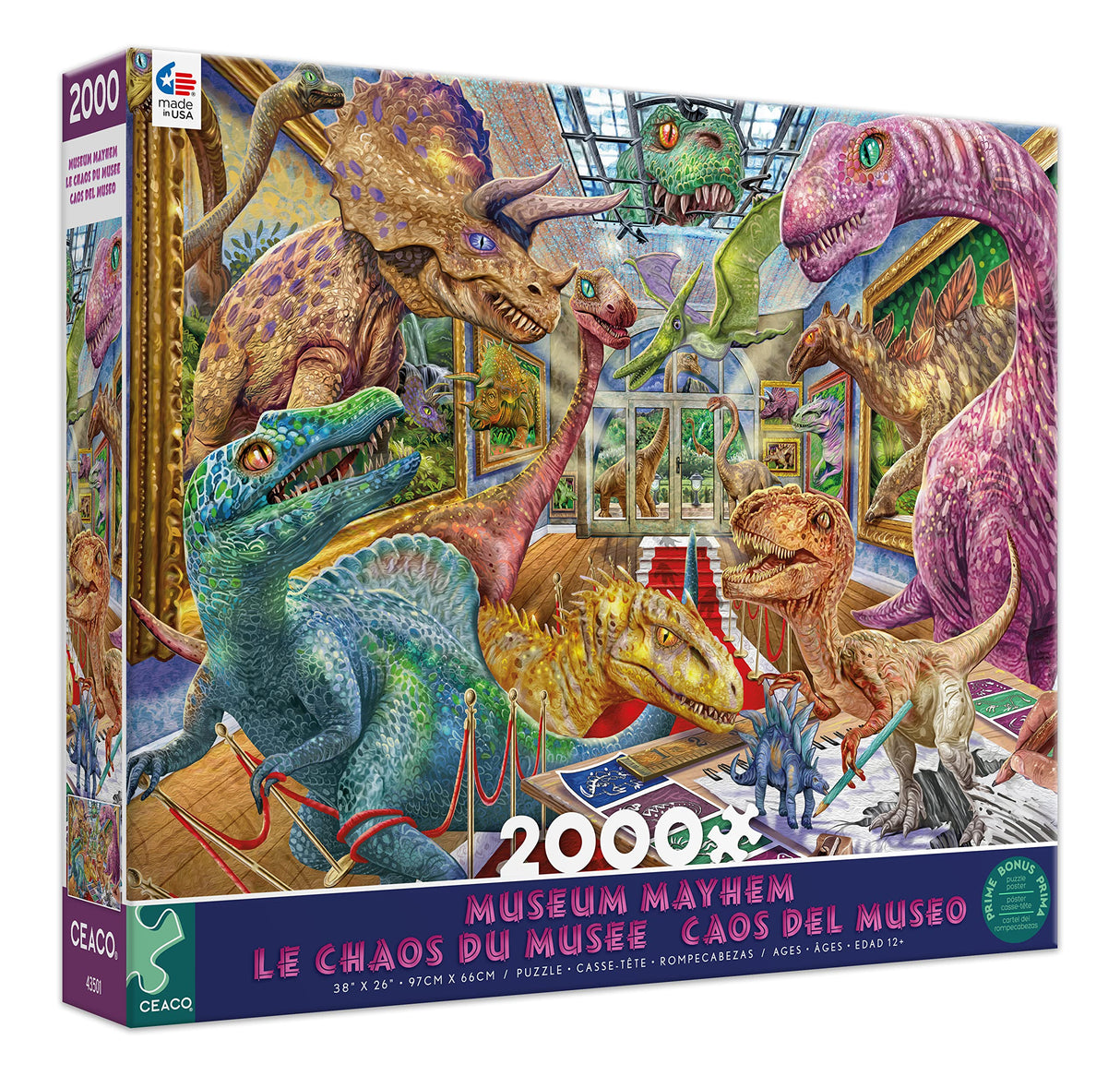 Ceaco - Steve Sundram - Museum Mayhem - 2000 Piece Jigsaw Puzzle Ceaco