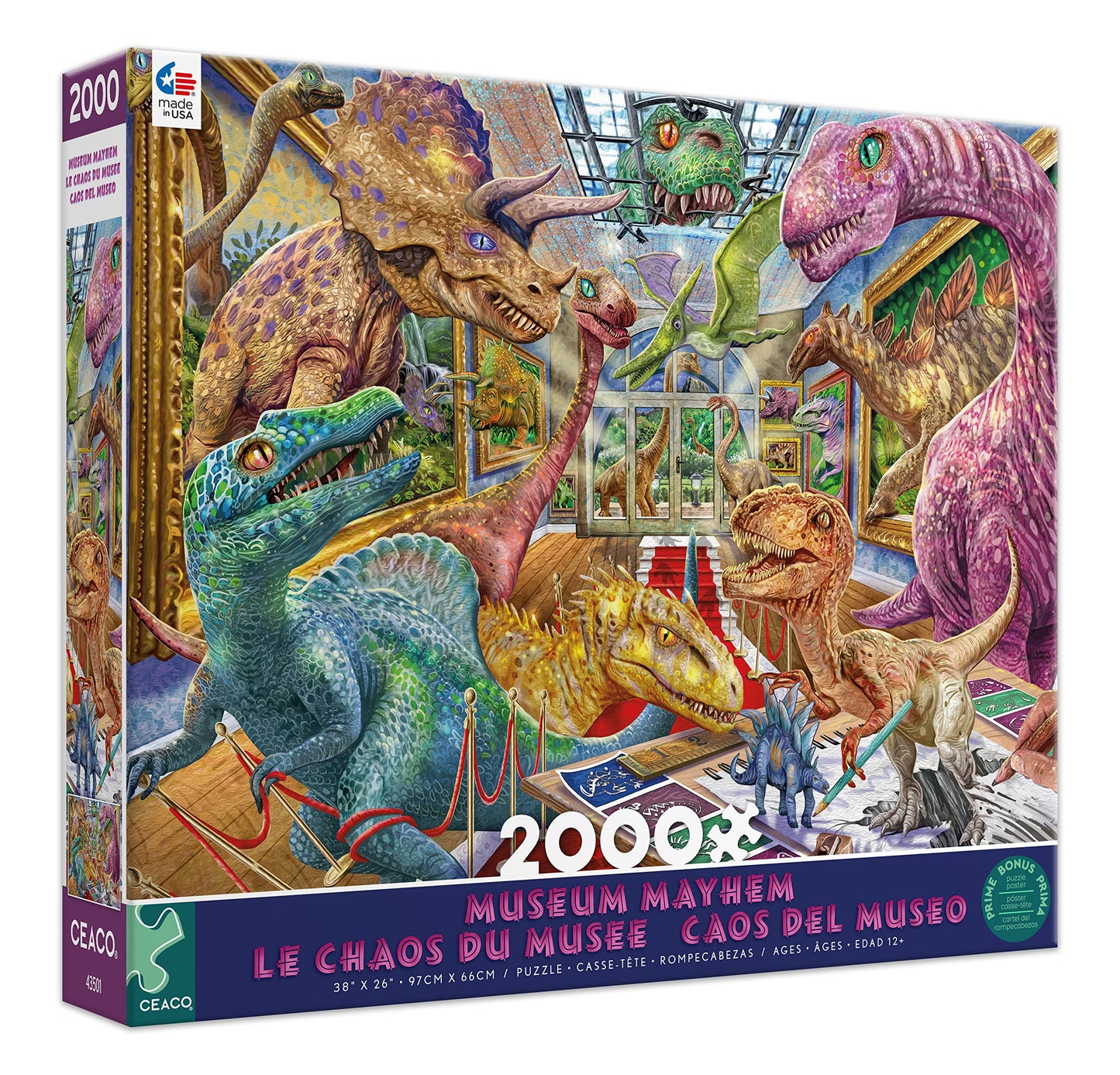 Ceaco - Steve Sundram - Museum Mayhem - 2000 Piece Jigsaw Puzzle - WoodArtSupply