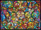 Tenyo Disney All Characters Stained Glass Jigsaw Puzzle (2000 Piece) Tenyo