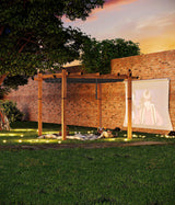 GarveeLife 10 x 10 Ft Wood-Grain Aluminum Pergola Outdoor Pergola with Retractable Canopy Sun Shade Shelter for Garden, Patio, Backyard, Deck - Gray GarveeLife