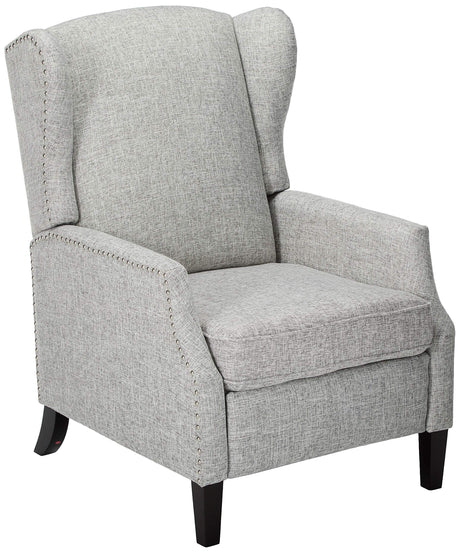 GDFStudio Christopher Knight Home Wescott Traditional Fabric Recliner, Light Grey Tweed GDFStudio