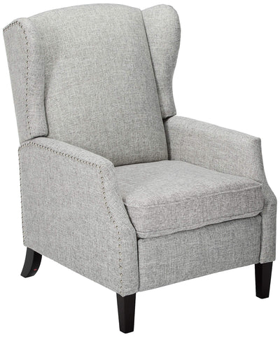 GDFStudio Christopher Knight Home Wescott Traditional Fabric Recliner, Light Grey Tweed
