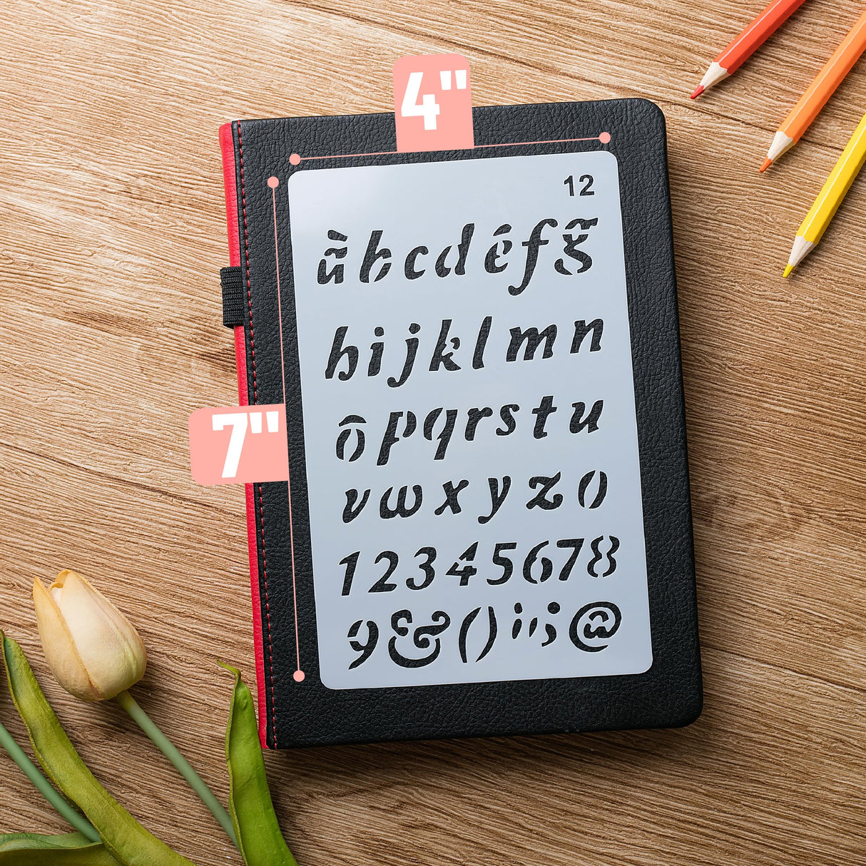 Mr. Pen- Letter Stencils, 12 Pack, 4 x 7 Inch, Alphabet Stencils Letters and Numbers, Letter Stencil, Lettering Alphabet Stencil Mr. Pen