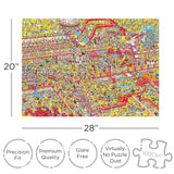 AQUARIUS Where’s Waldo? Cake Factory 1000pc Puzzle (1000 Piece Jigsaw Puzzle) - Glare Free - Precision Fit - Officially Licensed Where's Waldo Merchandise & Collectibles -22x28 Inches AQUARIUS