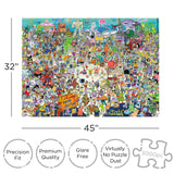 Aquarius Spongebob Squarepants Puzzle (3000 Piece Jigsaw Puzzle) - Officially Licensed Spongebob Merchandise & Collectibles - Glare Free - Precision Fit - 32 x 45 Inches AQUARIUS