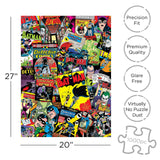 AQUARIUS DC Comics Puzzle Batman Collage (1000 Piece Jigsaw Puzzle) - Officially Licensed DC Comics Merchandise & Collectibles - Glare Free - Precision Fit - 20 x 27 Inches AQUARIUS
