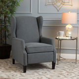 Christopher Knight Home Wescott Traditional Fabric Recliner, Charcoal GDFStudio